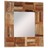 Espelho Parede Madeira Recuperada Maciça 50x50 cm