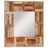 Espelho Parede Madeira Recuperada Maciça 50x50 cm
