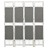 338555 4-Panel Room Divider Grey 140x165 cm Fabric