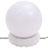 Toucador 2 Armários/luzes LED Derivado Madeira Branco Brilhante