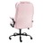 Cadeira de Escritório C/ Função de Massagem Veludo Rosa