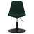 Cadeiras de Jantar Giratórias 4 pcs Veludo Verde-escuro