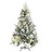 Árvore de Natal C/ Flocos de Neve Leds e Pinhas 150cm Pvc e Pe