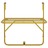 Mesa para Varanda 60x40 cm Aço Dourado