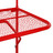 Mesa para Varanda 60x40 cm Aço Vermelho