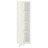 Armário de Plástico 40x43x164 cm Design de Madeira Branco