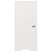 Armário de Plástico 40x43x85,5 cm Design de Madeira Branco