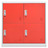 Cacifos 5 pcs 90x45x92,5 cm Aço Cinzento-claro e Vermelho