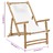 Cadeira de Terraço em Bambu e Lona Branco Nata
