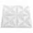 Painéis de Parede 3D 24 pcs 50x50 cm 6 M² Origami Branco