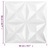 Painéis de Parede 3D 24 pcs 50x50 cm 6 M² Origami Branco