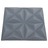 Painéis de Parede 3D 24 pcs 50x50 cm 6 M² Origami Cinzento