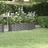 Vaso/floreira de Jardim Aço Revestido a Pó 152x40x36 cm Cinza