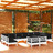 Conjunto Lounge de Jardim C/ Almofadões Pinho Maciço Branco 12 pcs