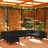 Conjunto Lounge de Jardim C/ Almofadões Pinho Preto 9 pcs