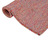 Tapete de Tecido Plano para Exterior 80x150 cm Vermelho
