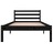 810419 Bed Frame Solid Wood Pine 90x200 cm Black