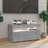 Móvel de Tv com Luzes LED 75x35x40 cm Cinzento Sonoma