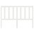 Cabeceira de Cama 146x4x100 cm Pinho Maciço Branco