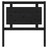 Cabeceira de Cama 95,5x4x100 cm Pinho Maciço Preto