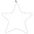 Figura Natalícia de Estrela 48 Leds 56 cm Branco Quente
