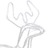 Figura de Rena de Natal 76x42x87 cm Branco Frio