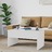 mesa decentro80x50,5x41,5cm Madeira Processada Branco Brilhante
