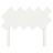 Cabeceira de Cama 104x3x80,5 cm Pinho Maciço Branco