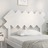 Cabeceira de cama122,5x3x80,5 cm Madeira de Pinho Maciça Branco