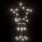 árvore de Natal em Cone 108 Luzes LED 70x180 cm Branco Frio