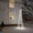 Árvore de Natal em Cone 108 Luzes LED 70x180 cm Branco Frio