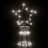 árvore de Natal em Cone 732 Luzes LED 160x500 cm Branco Frio