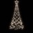 árvore de Natal com Espigão 200 Luzes LED 180 cm Branco Frio