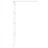 Divisória de Chuveiro Branco 90x195 cm Vidro Esg Transparente