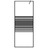 Divisória de Chuveiro Vidro Transparente Esg 80x195 cm Preto