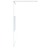 Divisória de Chuveiro Branco 115x195 cm Vidro Esg Transparente