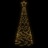 árvore de Natal em Cone 200 Luzes LED 70x180 cm Branco Quente