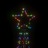 árvore de Natal em Cone 500 Luzes LED 100x300 cm Colorido