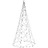 árvore de Natal Mastro de Bandeira 200 Leds 180cm Branco Quente