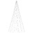 árvore de Natal Mastro de Bandeira 500 Leds 300cm Branco Quente