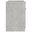 Secretária 100x50x75 cm Derivados de Madeira Cinza Cimento