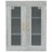 Armário de Parede Suspenso 69,5x34x90 cm Sonoma Cinza