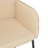Cadeiras de Jantar 2 pcs Tecido/couro Artificial Cor Creme