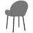 Cadeiras de Jantar 2 pcs Couro Artificial Cinzento