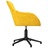 Cadeira de Escritório Giratória Veludo Amarelo
