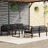 Conjunto Lounge Jardim com Almofadões Alumínio Antracite 6 pcs