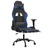 Cadeira Gaming Massagens C/ Apoio Pés Couro Artif. Preto/azul