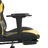 Cadeira Gaming Massagens C/ Apoio Pés Couro Artif. Ouro/preto