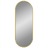 Espelho de Parede 50x20 cm Oval Dourado