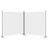 Divisória/biombo com 2 Painéis 348x180 cm Tecido Branco